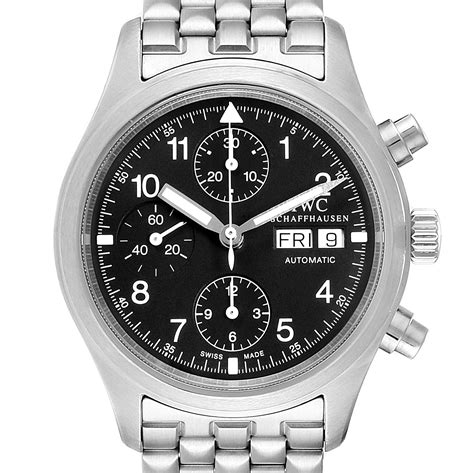 iwc fliegerchronograph prezzo|IWC Pilot Fliegerchronograph quadrante dial nero black.